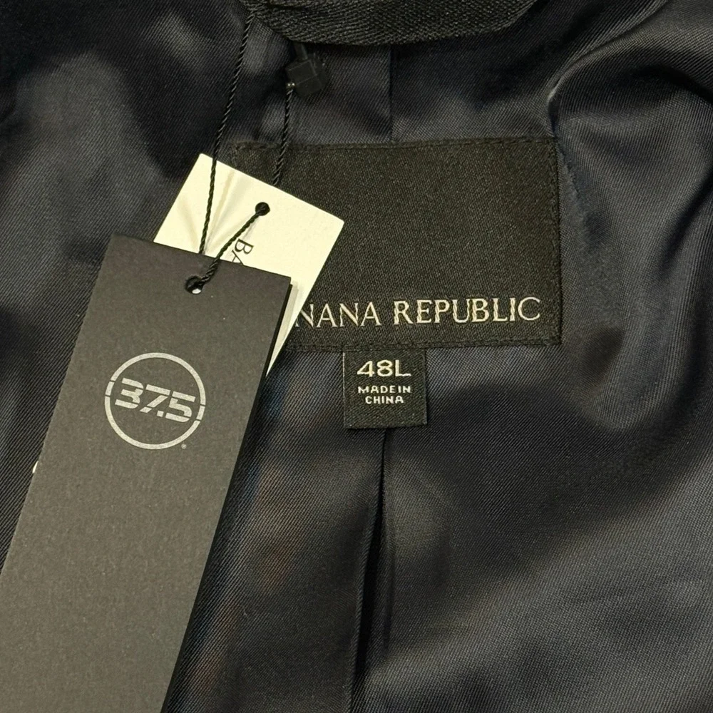 Banana‎ Republic Core Temp Blazer Mens 48L Slim Gray Wool Performance Jacket NWT